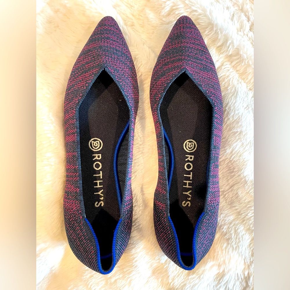 Rothy’s Euc Magenta Heather Points Size 9 - image 1